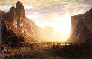 Bierstadt, Albert Looking Down the Yosemite Valley France oil painting reproduction